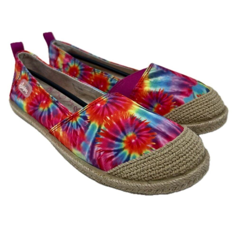 Sugar Womens Evermore Padded Insole Flats Slip-On Espadrilles Shoes